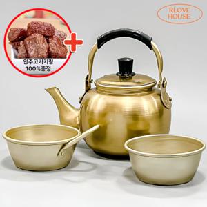 안주 고기키링 포차갬성 양은주전자1+막걸리잔2+고기키링 세트
