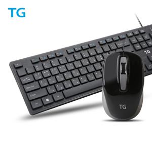 TG-KM500US 유선 키보드 마우스 세트 블랙
