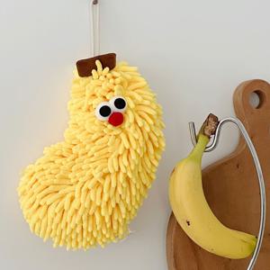네추럴 벨벳 바나나 핸드타올 키친행주 고리수건