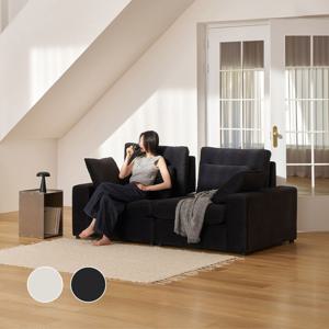 한샘몰pick 눕 데일리 스윙 구스 모듈 타이보텍스 패브릭소파 3인용 (2colors)