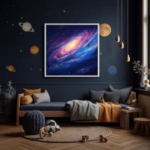 은하의 물결 그림 알루미늄액자 아이방 키즈 카페 꾸미기 대형 인테리어 액자