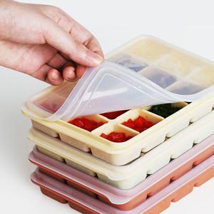 실리콘 멀티 큐브 냉동 야채 마늘 얼음 트레이 15구 2p