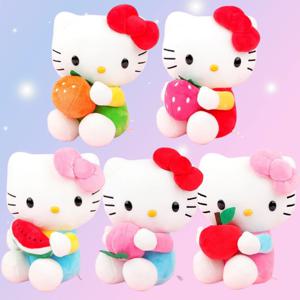 산리오 헬로키티 인형 큰 대형 애착 수면 인테리어 소품 인형 굿즈 과일 5종 25cm