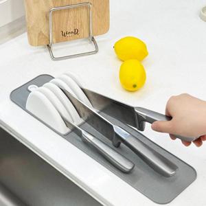 관리 쉬운 실리콘 안전 서랍 칼꽂이 칼블럭 정리대