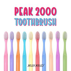 *항균 양면 미세모* 젤리젤로 피크 2000 칫솔 10개입 세트