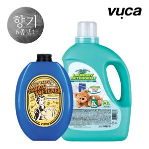 초고농축 딥 퍼퓸 섬유유연제 1050ml 1개 + 액상세제 실내건조형 1개 3L