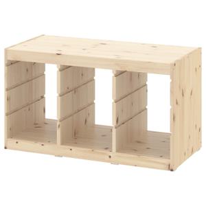 공간박스 수납함 93x44x53 원목 아이방 정리 트로파스트 303.688.36