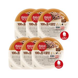 햇반 솥반 통곡물밥 130g x6개