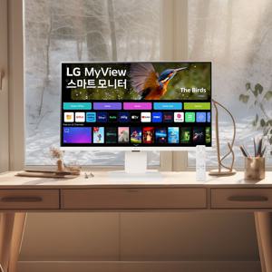 32SR83U 81cm IPS 4K UHD IPTV OTT 미러링 리모컨 스마트 모니터