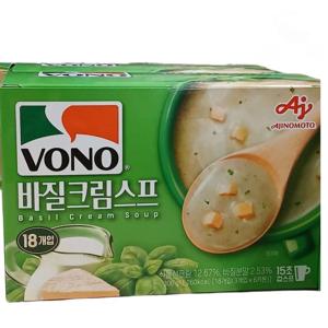 보노 바질크림스프 18개입 15초 컵스프 vono