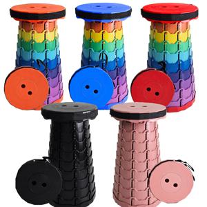 접이식 아코디언 간이 줄서기 자바라 의자 놀이동산 스툴 10color