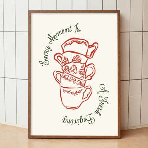 2+1 커피 일러스트 그림 카페 인테리어 포스터 - Demitasse