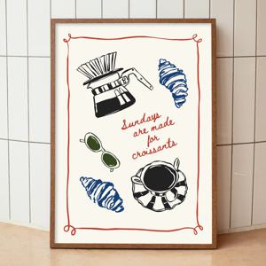 2+1 커피 일러스트 그림 카페 인테리어 포스터 - Things