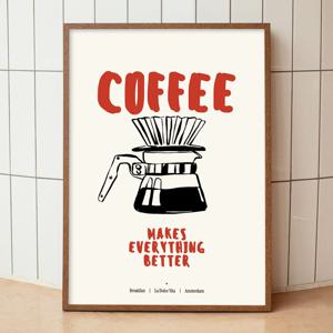2+1 커피 일러스트 그림 카페 인테리어 포스터 - Dripper