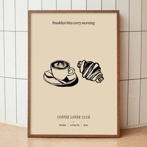 2+1 커피 일러스트 그림 카페 인테리어 포스터 - C & C