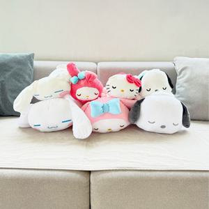 산리오 잠자는 쿠션 인형 시나모롤 키티 헬로키티 포차코 마이멜로디 M