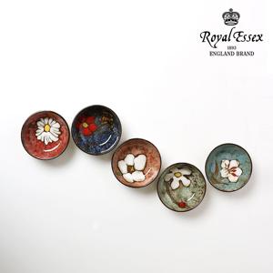 소담 원형 찬기 1호 5P 세트 핸드페인팅 도자기 앞접시 반찬접시
