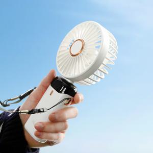 본사직영 3Way 5엽 저소음 BLDC 휴대용 선풍기 I LCD 디스플레이 분리망