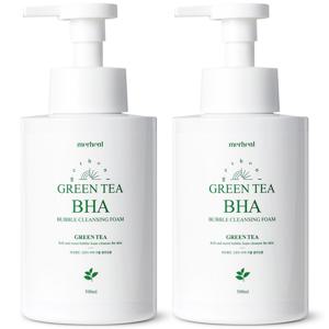 1+1 그린티 바하 버블 폼클렌징 500ml 살리실산 약알칼리 딥클렌징 세안제 폼클렌저