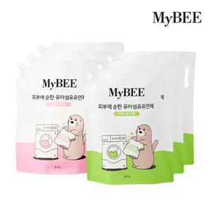 1+1+1 피부에순한 유아유연제 리필(2100ml)x3팩_향선택