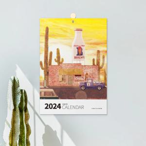 2024년 찬H A 아트 벽걸이 캘린더 달력 타공형
