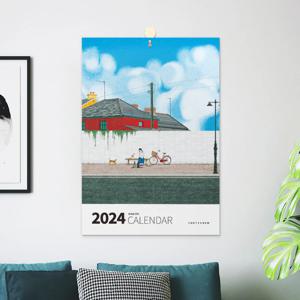 2024년 찬H B 아트 벽걸이 캘린더 달력 타공형