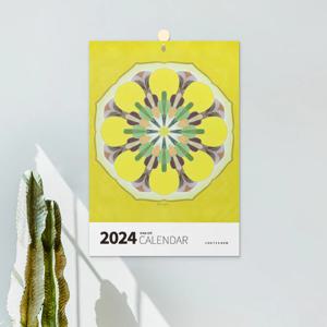 2024년 심연 B 아트 벽걸이 캘린더 달력 타공형