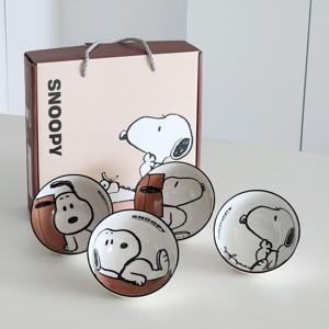 스누피 도자기볼4p세트 / 밥공기선물세트
