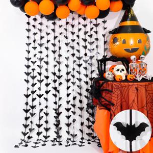할로윈 파티 벽 장식 박쥐 은박 수술 커튼 공포 호러 귀신의집 소품