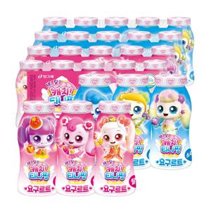 새콤달콤 캐치티니핑 요구르트 80ml 딸기 10개 +소다 10개 (총 20개)