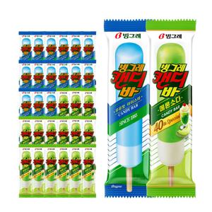 빙그레 캔디바 15개 + 캔디바 메론소다 15개 (총 30개)