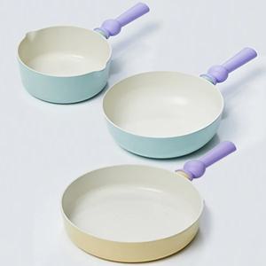 IH 프라이팬 3종 세트 (쁘띠웍18cm+웍22cm+프라이팬24cm)(+버터나이프 1p)