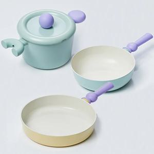 IH 쿡킹 쿡웨어 3종 세트 (양수18cm+웍22cm+프라이팬24cm)(+버터나이프 1p)