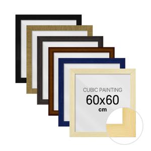 벽걸이 포스터 보석십자수 액자 프레임 우드 60x60cm