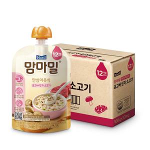 맘마밀 안심이유식 12개월 표고버섯과 소고기 100g*10팩