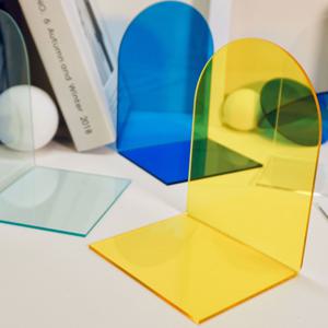 아크릴 투명 책고정 책거치대 책받침대 북엔드 책꽂이 5color