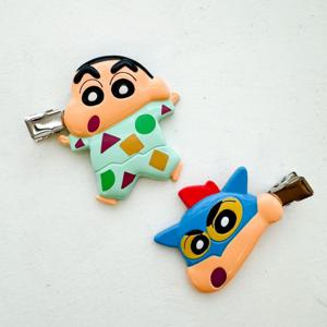 짱구 머리핀 헤어핀 집게핀 앞머리 헤어 클립 집게 핀 정품 짱구는못말려 액션가면 굿즈