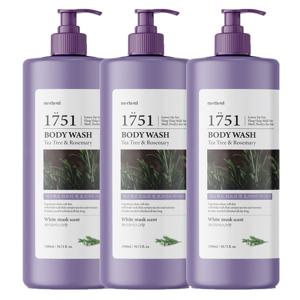 1+1+1 티트리 로즈마리 바디워시 1500ml 대용량 바디클렌저 약산성 퍼퓸 향좋은