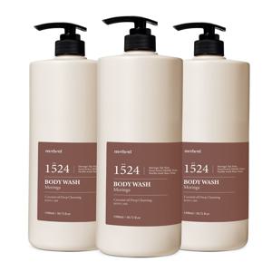 1+1+1 코코넛오일 딥클렌징 대용량 바디워시 1500ml 바디클렌저 약산성 퍼퓸 향기좋은