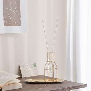 DIY 오브제 디퓨저 (와이어 화병 / 골드 + 리필액 + 스틱 세트 + 골드트레이)