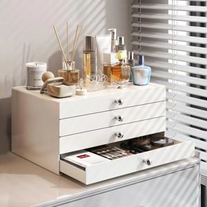 [해외] 모던 심플 철제 슬라이드 4단 수납함 서랍 서류 지류함