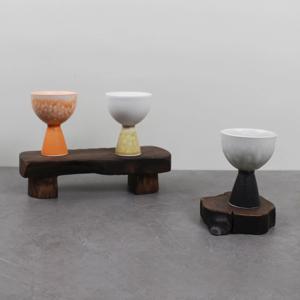 도자기 소주잔 사케잔 청하잔 미니와인잔 장구술잔(3color)