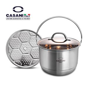 스테인레스 버켓 찜통 열탕소독 육수 냄비 24cm (5L)