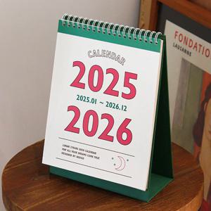 2025 2026 루나 레트로 2년 탁상달력 데스크테리어 책상꾸미기 만년형 캘린더 음력