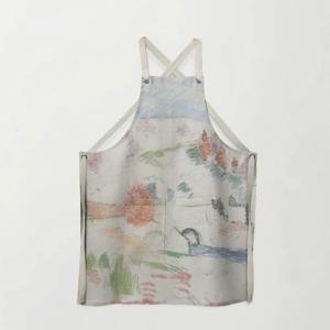 플랙스 린넨 앞치마 카페 주방 아르망 기요맹 5design free size
