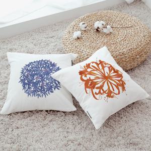 화린 2type 쿠션커버 양면디자인 방석 쇼파 거실 북유럽 일러스트 45x45