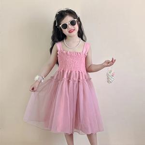 핑키 주름 쉬폰 원피스 R14547