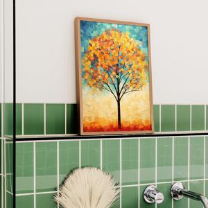 가을의 색채 그림 알루미늄액자 꽃잎 현대미술 모던아트 카페 거실 인테리어 액자