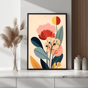 평화로운 정원 그림 알루미늄액자 꽃잎 현대미술 모던아트 카페 거실 인테리어 액자