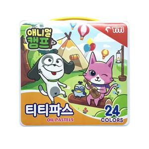 오일 파스텔 24색 세트 학생용 학용품 문구